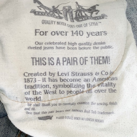 Levi's 569 Baggy Straight Blue Jean's 90s Y2K Mid Vintage Wash 36x30 Well Loved - Picture 5 of 10